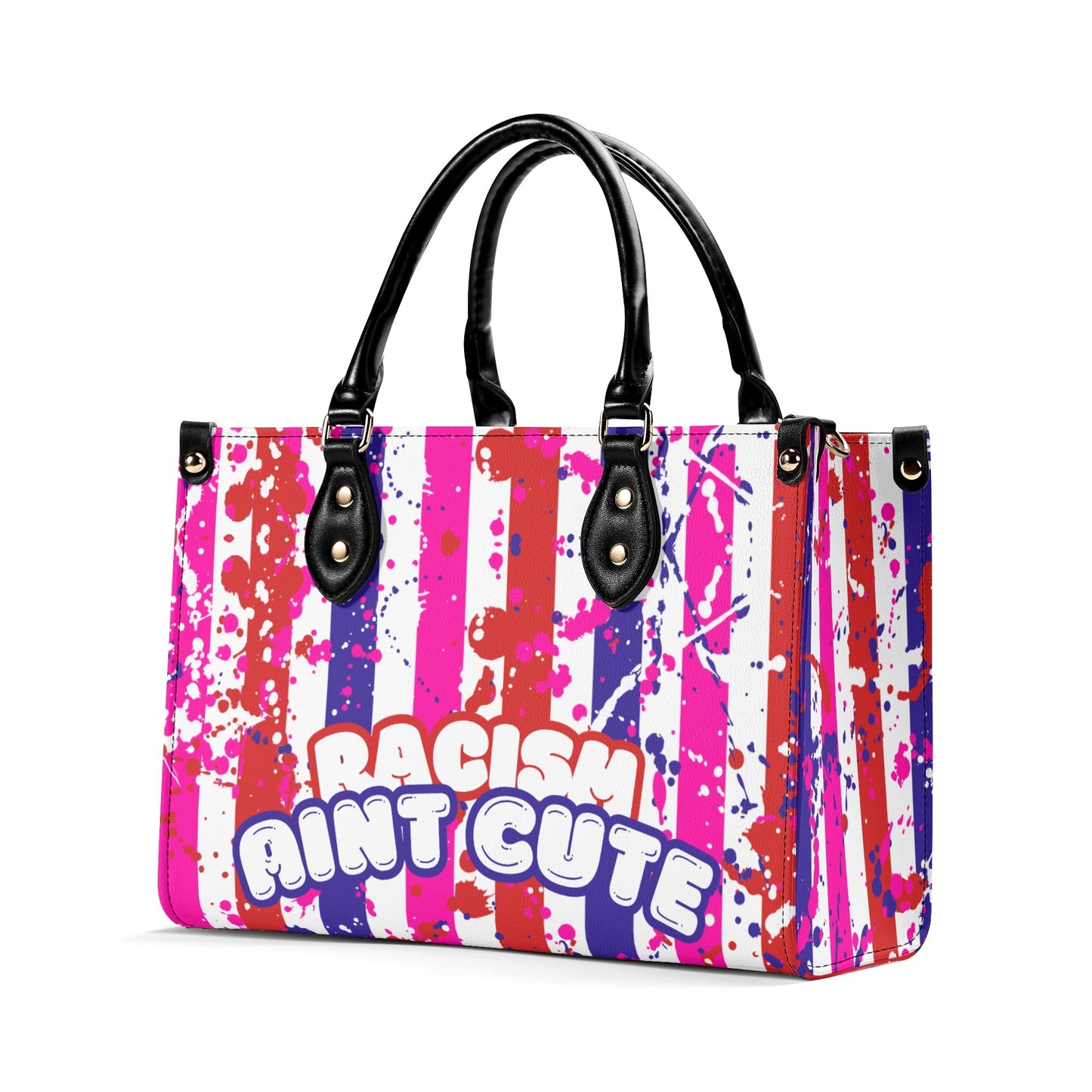 RACISM AINT CUTE, BUT MY BAG IS • THE LEATHER TOTE