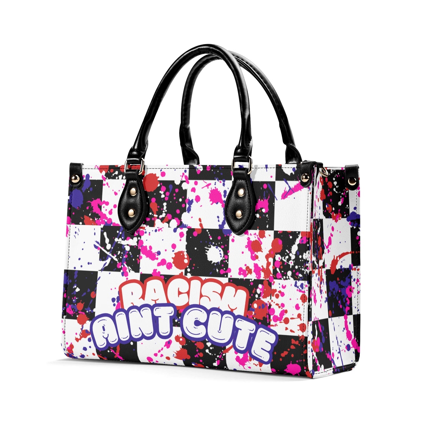 RACISM AINT CUTE, BUT MY BAG IS • THE LEATHER TOTE