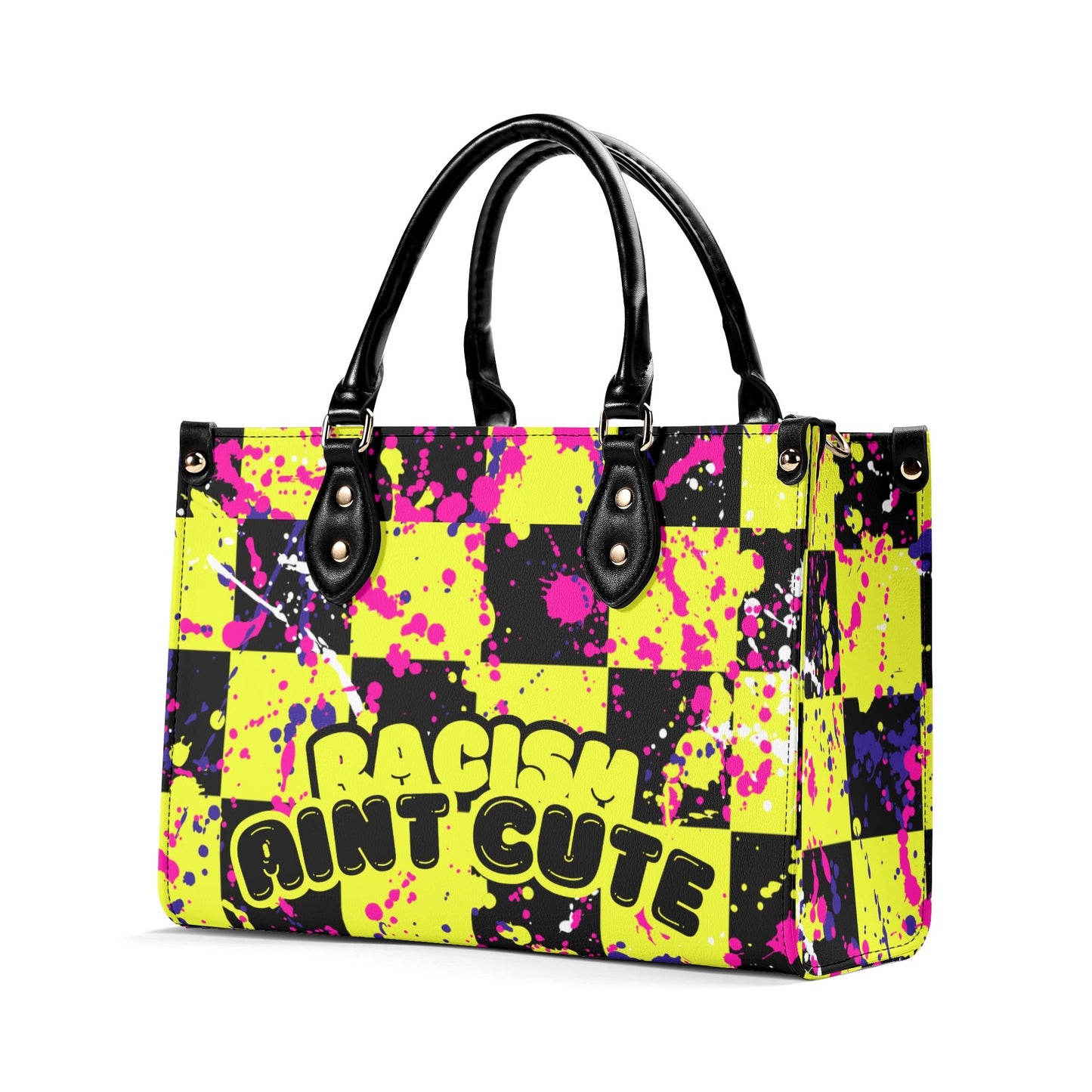 RACISM AINT CUTE, BUT MY BAG IS • THE LEATHER TOTE