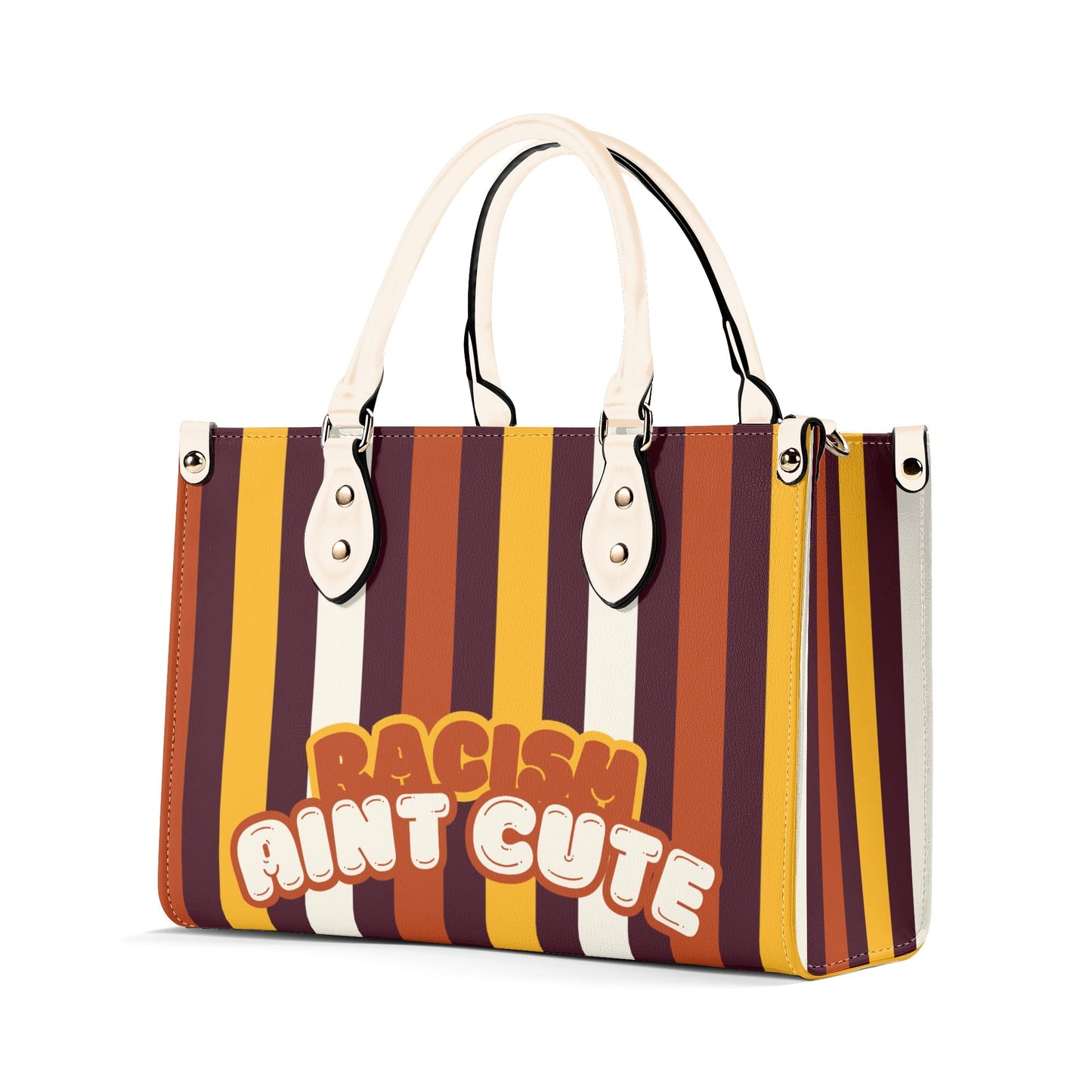 RACISM AINT CUTE, BUT MY BAG IS • THE LEATHER TOTE