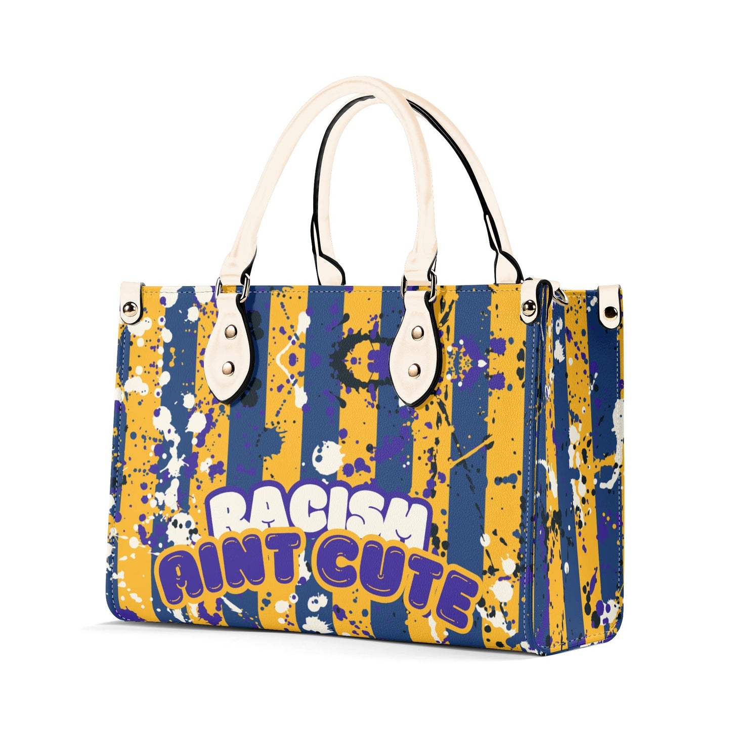 RACISM AINT CUTE, BUT MY BAG IS • THE LEATHER TOTE