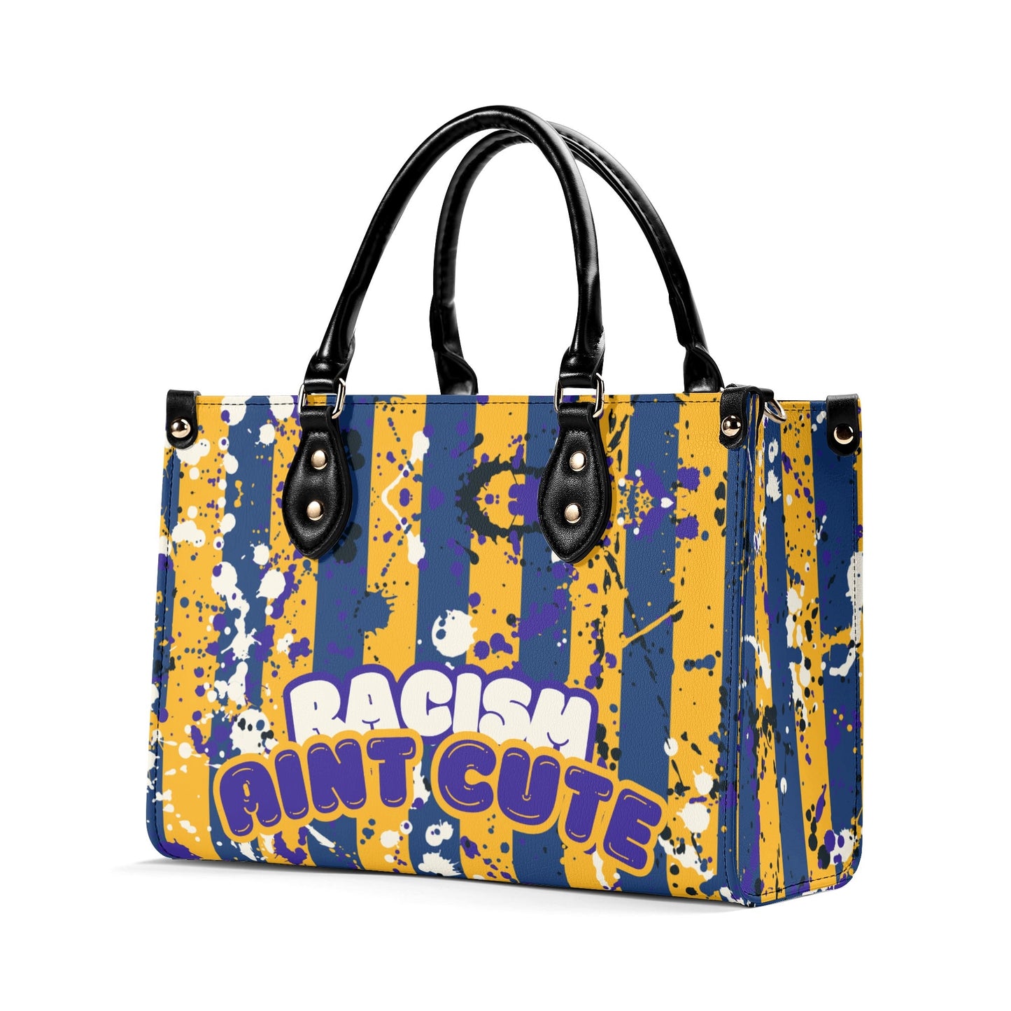 RACISM AINT CUTE, BUT MY BAG IS • THE LEATHER TOTE