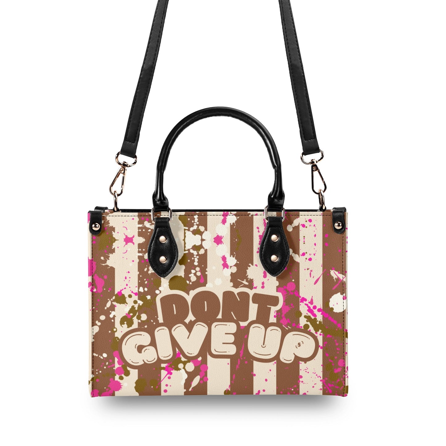 EVERYDAY IS A FRESH START. DONT GIVE UP • THE LEATHER TOTE