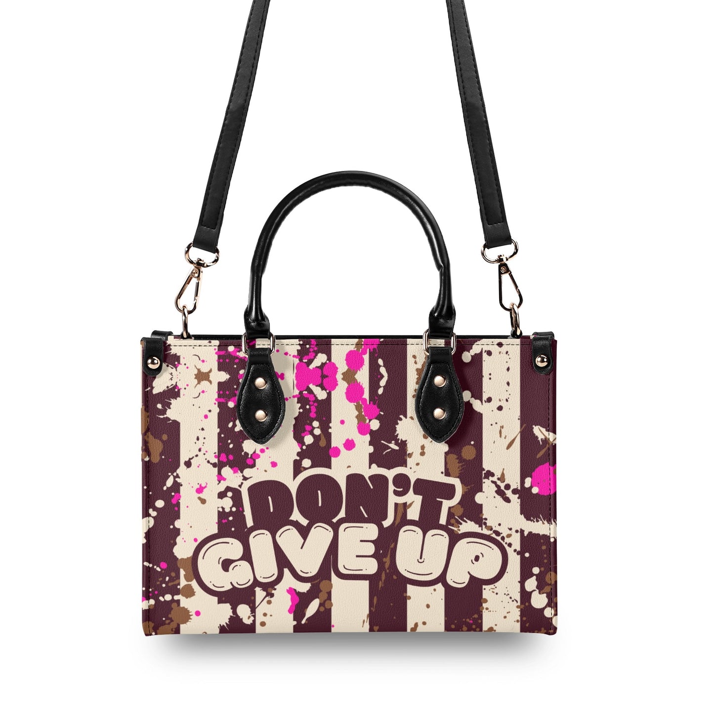 EVERYDAY IS A FRESH START. DONT GIVE UP • THE LEATHER TOTE