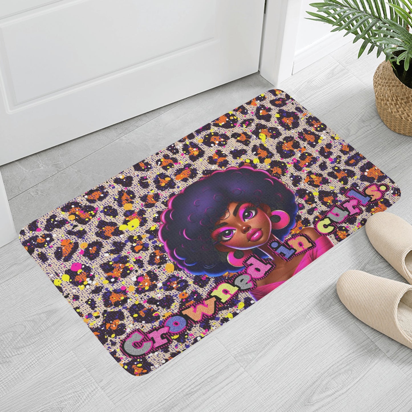 CROWNED IN CURLS • THE DOOR MAT