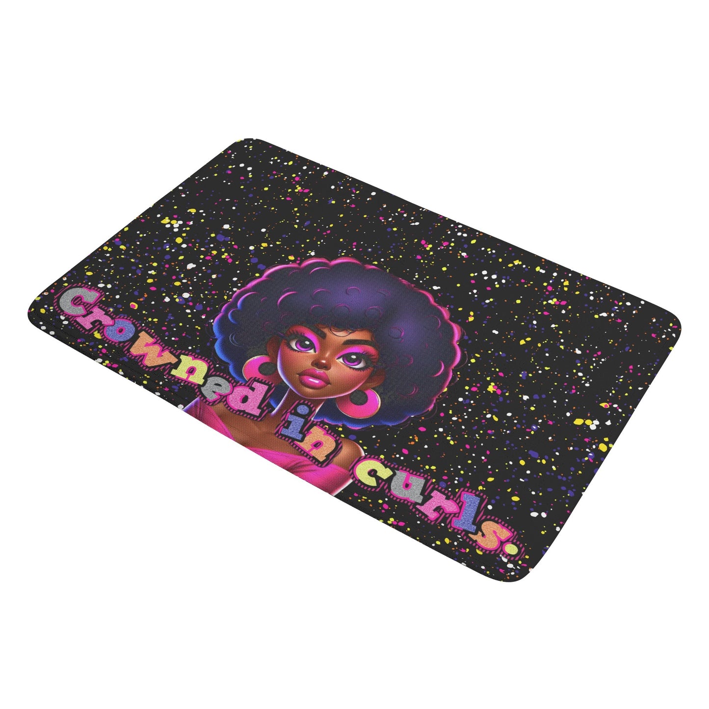 CROWNED IN CURLS • THE DOOR MAT