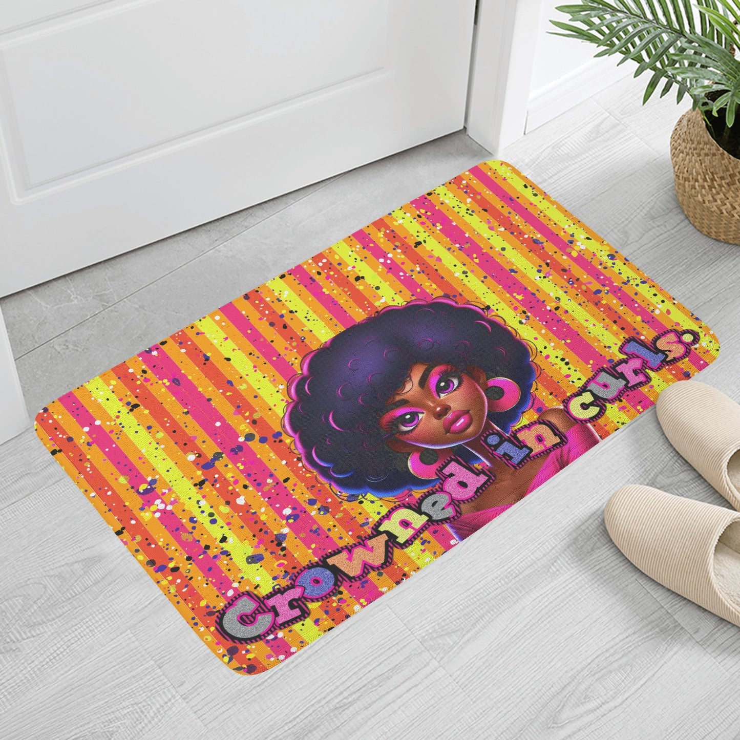 CROWNED IN CURLS • THE DOOR MAT