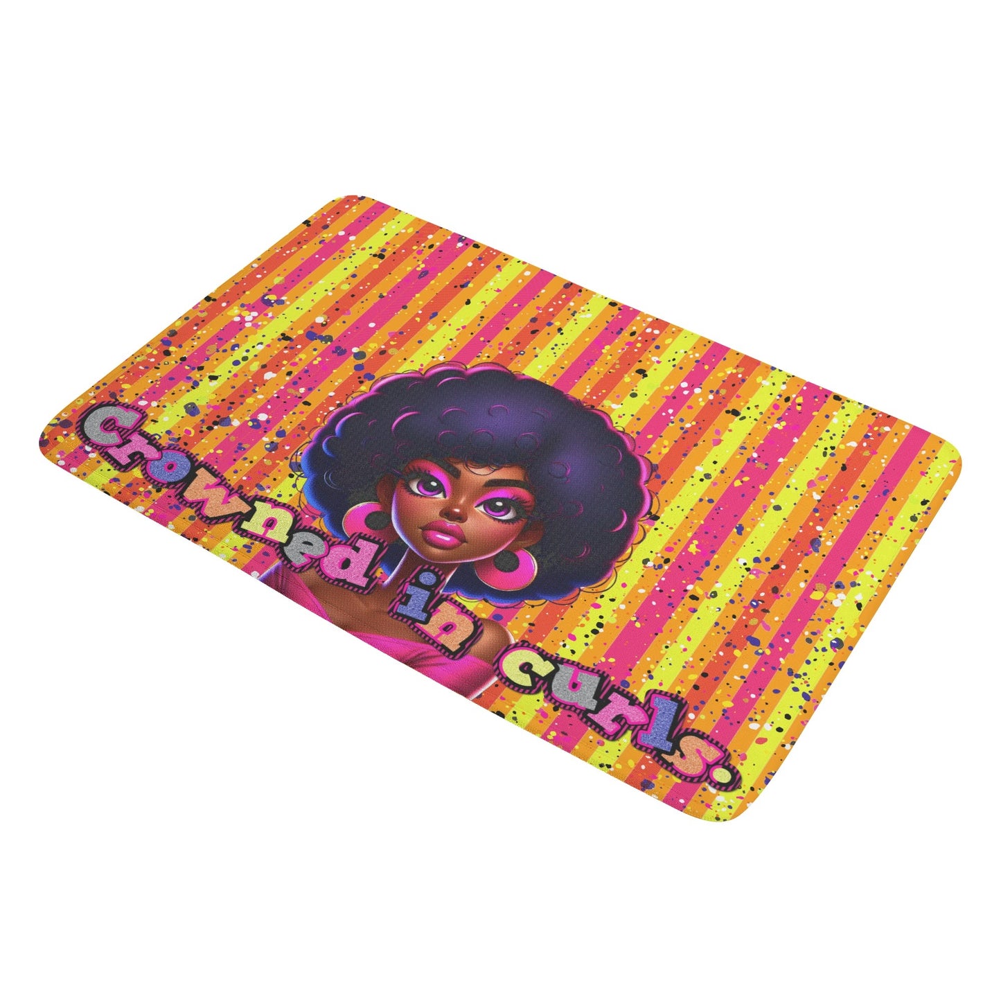 CROWNED IN CURLS • THE DOOR MAT