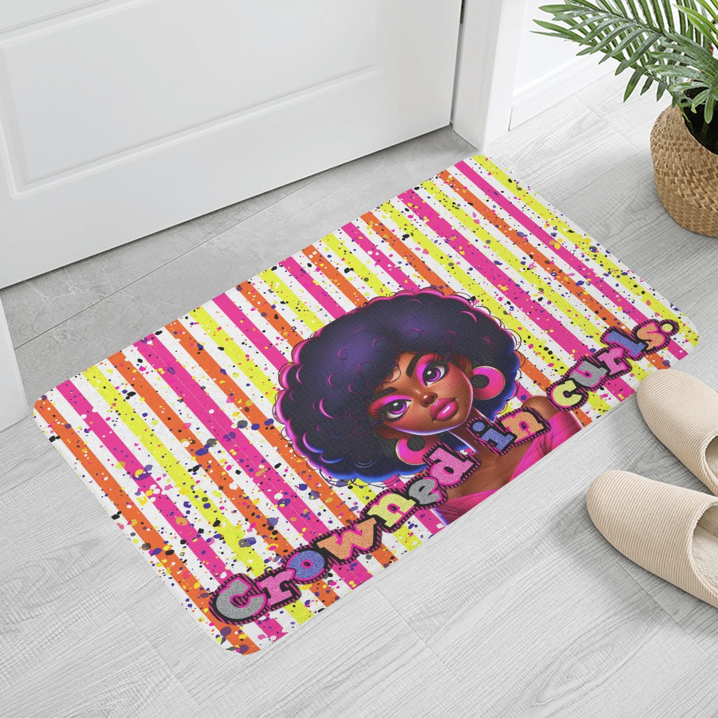 CROWNED IN CURLS • THE DOOR MAT