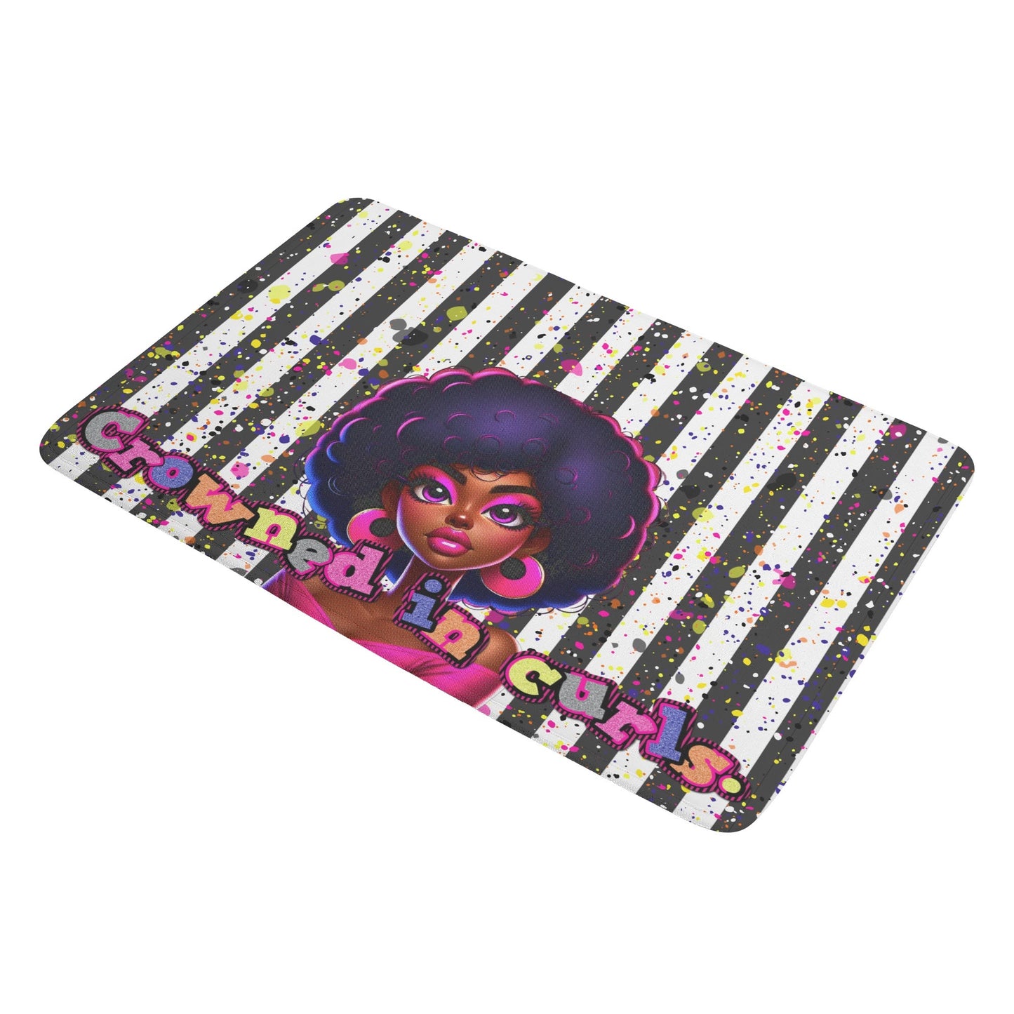 CROWNED IN CURLS • THE DOOR MAT