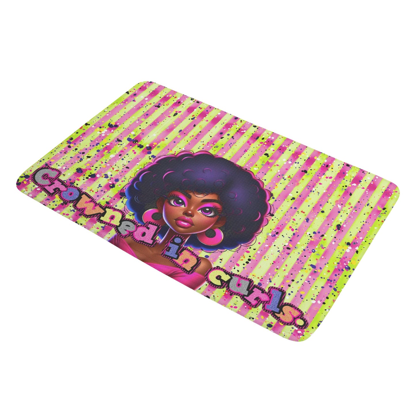 CROWNED IN CURLS • THE DOOR MAT