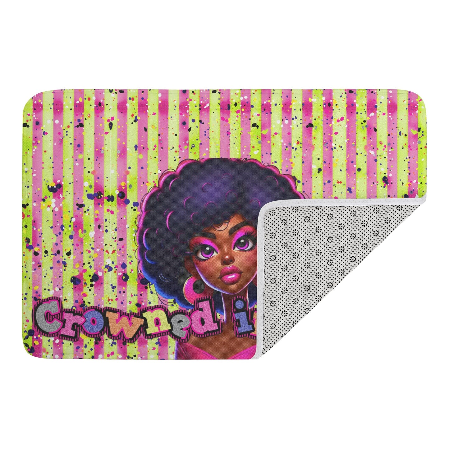 CROWNED IN CURLS • THE DOOR MAT