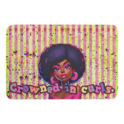 CROWNED IN CURLS • THE DOOR MAT