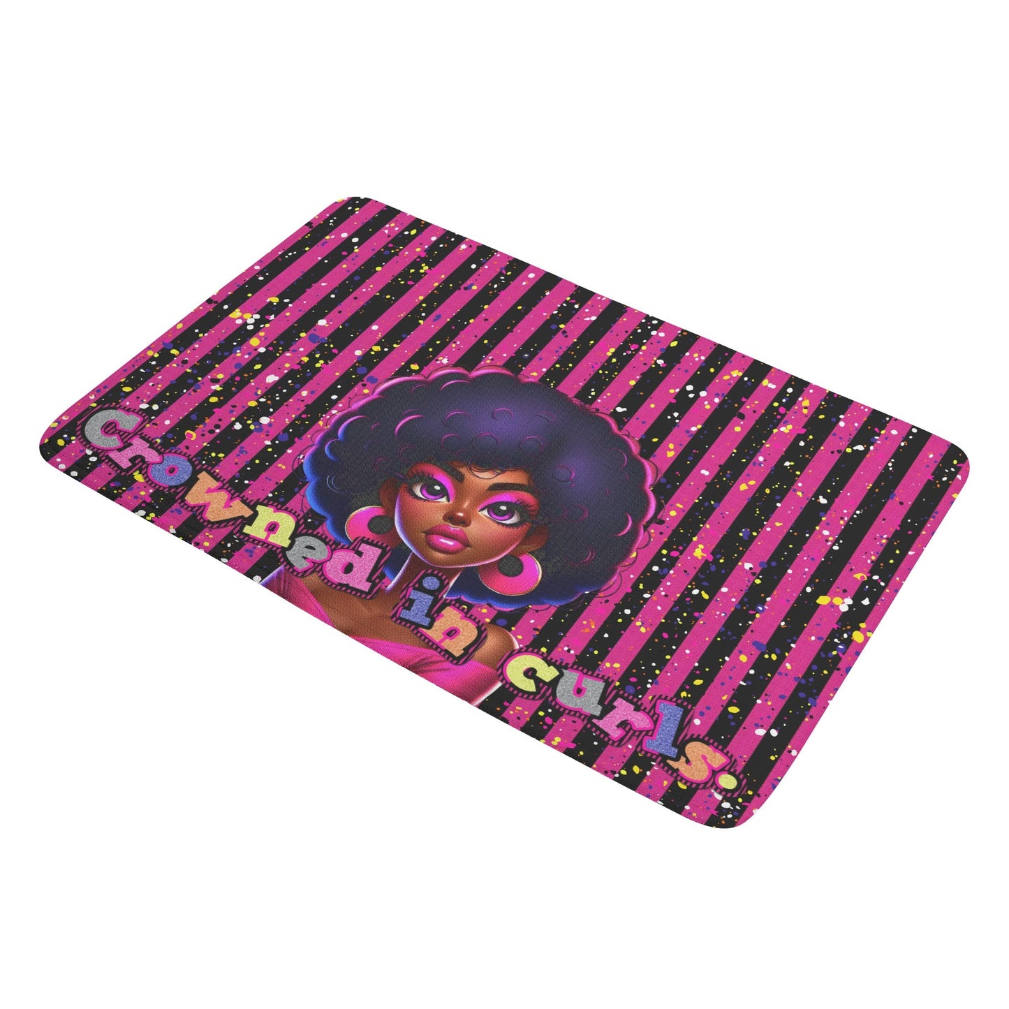 CROWNED IN CURLS • THE DOOR MAT