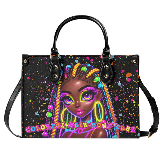 COLORFUL HAIR DONT CARE • THE LEATHER TOTE