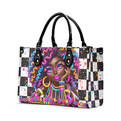 COLORFUL HAIR DONT CARE • THE LEATHER TOTE