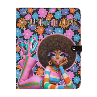 CROWNED IN CURLS • THE LEATHER PADFOLIO