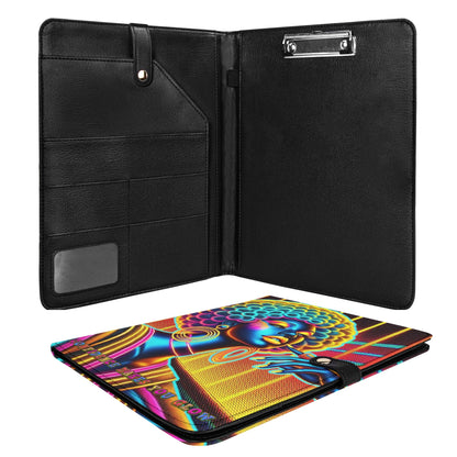 CONFIDENCE MAKES YOU GLOW • THE LEATHER PADFOLIO