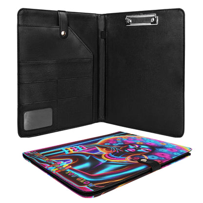 CONFIDENCE MAKES YOU GLOW • THE LEATHER PADFOLIO