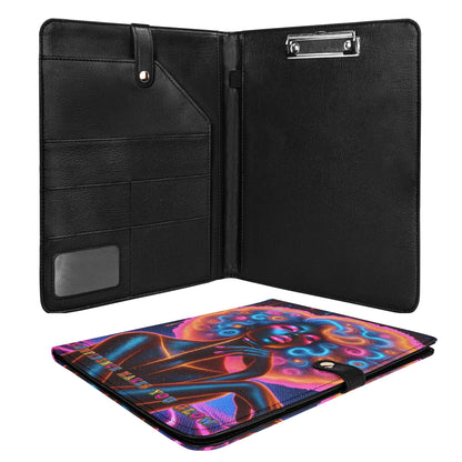 CONFIDENCE MAKES YOU GLOW • THE LEATHER PADFOLIO