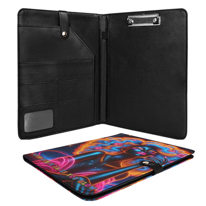 CONFIDENCE MAKES YOU GLOW • THE LEATHER PADFOLIO