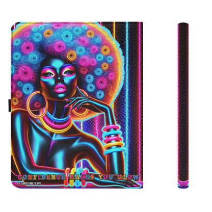 CONFIDENCE MAKES YOU GLOW • THE LEATHER PADFOLIO