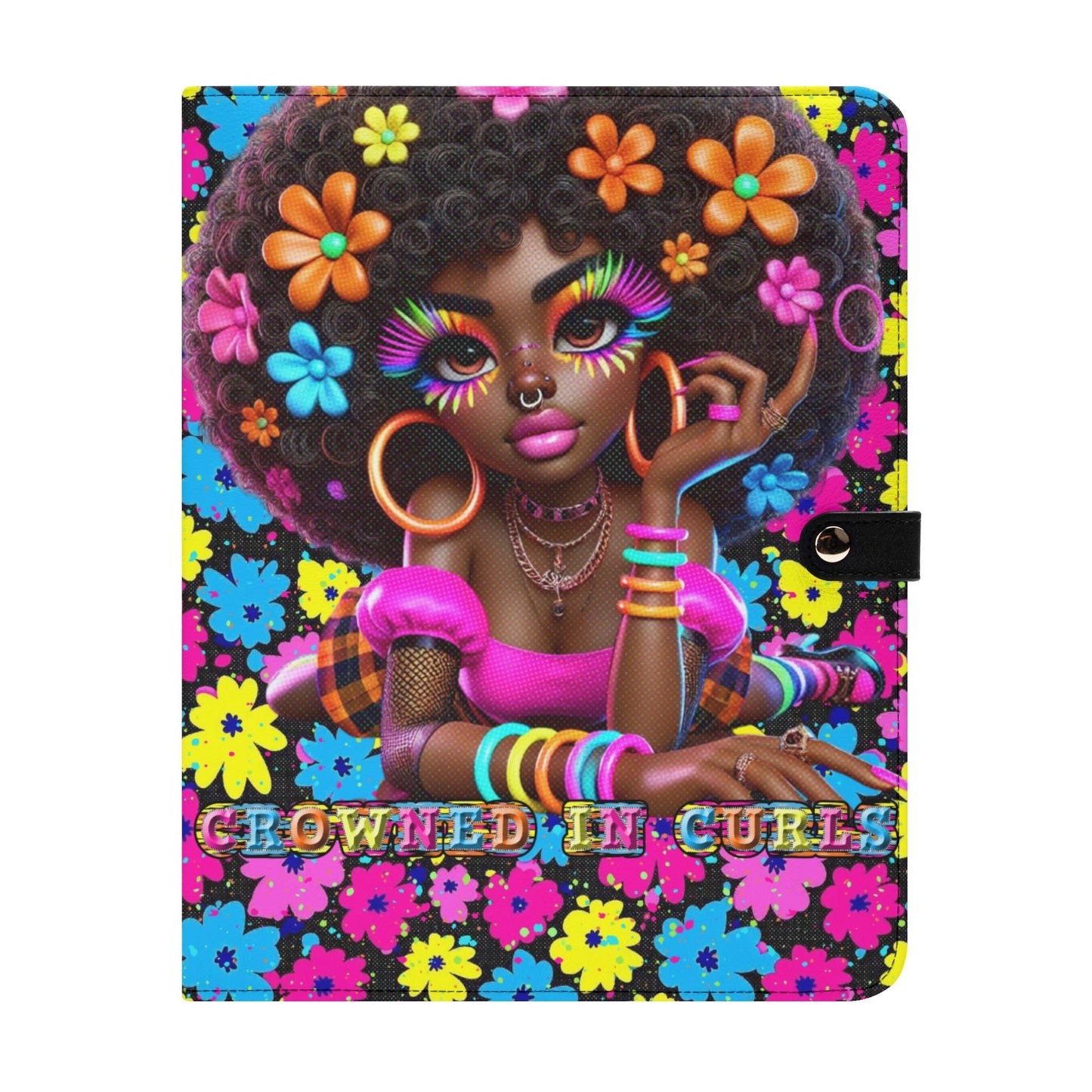 CROWNED IN CURLS • THE LEATHER PADFOLIO