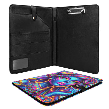 CONFIDENCE MAKES YOU GLOW • THE LEATHER PADFOLIO