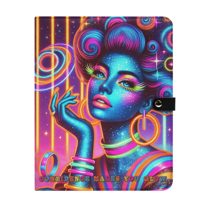 CONFIDENCE MAKES YOU GLOW • THE LEATHER PADFOLIO