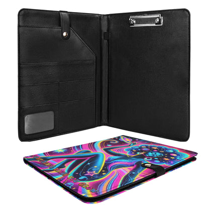 CONFIDENCE MAKES YOU GLOW • THE LEATHER PADFOLIO